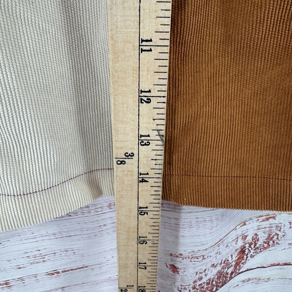 Altard State Colorblock Corduroy Mini Skirt Small Black Burgundy Mustard Cream - Picture 6 of 10